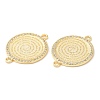 Rack Plating Brass Micro Pave Clear Cubic Zirconia Connector Charms KK-K332-17G-3