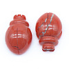 Natural Red Jasper Carved Healing Beetle Figurines PW-WG28176-01-1