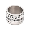 Titanium Steel Spinner Ring RJEW-C019-08P-2