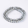 Electroplate Glass Beads Strands EGLA-A034-J8mm-Y02-2
