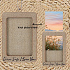 Rectangle with Word Drive Safely I Love You Wood Hanging Photo Frame HJEW-SP0001-19C-5