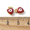 Brass Enamel Charms KK-S518-03K-G-4