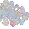 Transparent Crackle Acrylic Beads CACR-N006-15-A01-1