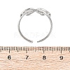Adjustable 304 Stainless Steel Cuff Rings RJEW-D337-04P-3