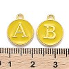 Initial Letter A~Z Alphabet Enamel Charms ENAM-Q437-09-3