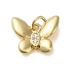 Brass Micro Pave Clear Cubic Zirconia Pendants LS-KK-U005-01F-G-1