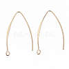 Brass Earring Hooks X-KK-N231-07-NF-1