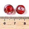 Luminous Handmade Gold Sand Lampwork Beads LAMP-T021-10mm-03V-3