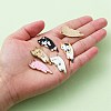 10Pcs 5 Style Printed Alloy Pendants ENAM-YW0003-61-4