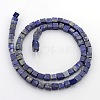 Cube Natural Lapis Lazuli Beads Strands G-P057-02-2