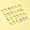 50Pcs 5 Colors Transparent Acrylic Beads MACR-FS0001-83-8
