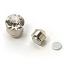 Stainless Steel Magnetic Ear Studs with Rhinestone X-EJEW-I054C-06-1