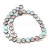 Electroplated Transparent Glass Beads Strands GL-CBA98F0-07B-3