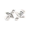 Tibetan Style Alloy Pendants X-TIBEP-S299-37AS-RS-3