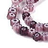 Handmade Millefiori Glass Bead Strands LAMP-J035-4mm-10-2