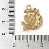 Alloy Enamel Rhinestone Glass Pendants X1-ENAM-U003-02G-04-3
