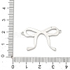 Brass Bowknot Links Connector Charms KK-B170-07P-3