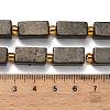 Natural Gold Pyrite/Golden Pyrite Beads Strands G-F833-C01-02-5