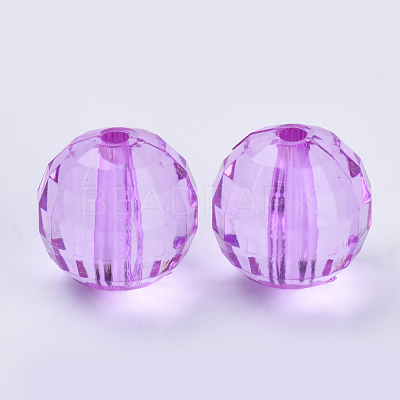 Transparent Acrylic Beads TACR-Q254-8mm-V48-1