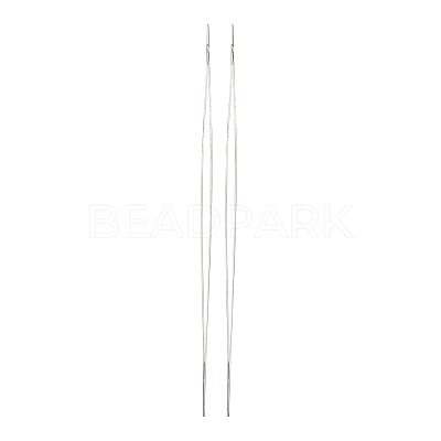 Iron Big Eye Beading Needles TOOL-R095-01-1