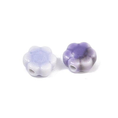 Glazed Porcelain Round Beads X-PORC-R003-01-1