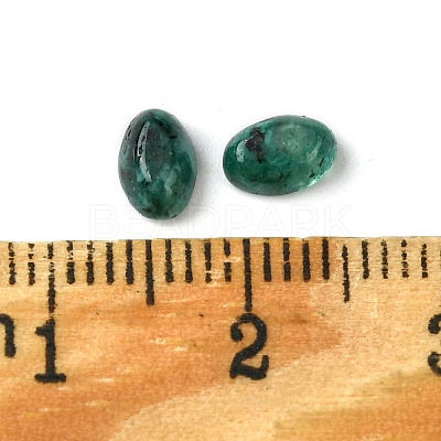 Synthetic Green Spot Jasper Cabochons G-A094-01A-34-1