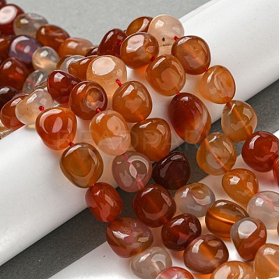 Natural Brazil Red Agate Beads Strands X-G-L599-A01-02-1