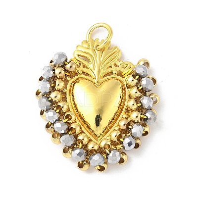 Alloy Glass Pendants FIND-Z074-01G-1