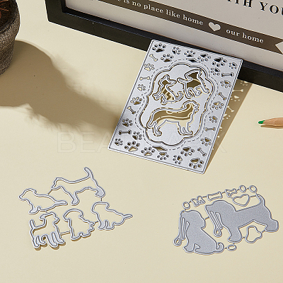 Pet Gog Frame Metal Cutting Dies Stencils DIY-GF0001-19-1