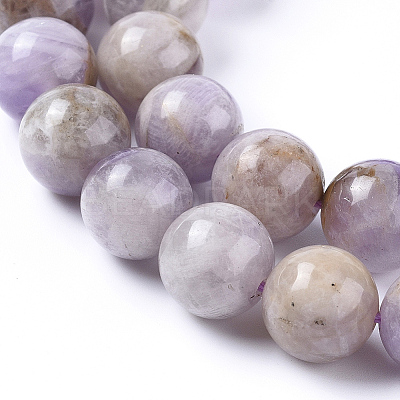 Natural Lavender Amethyst Beads Strands X-G-L555-01-6mm-1