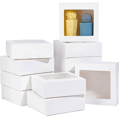 Square Foldable Creative Cardboard Box LS-CON-WH0086-17B-01-1