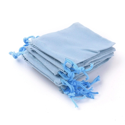 Velvet Cloth Drawstring Bags X-TP-C001-70X90mm-3-1