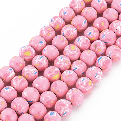 Handmade Polymer Clay Beads Strands CLAY-N008-055-05-1