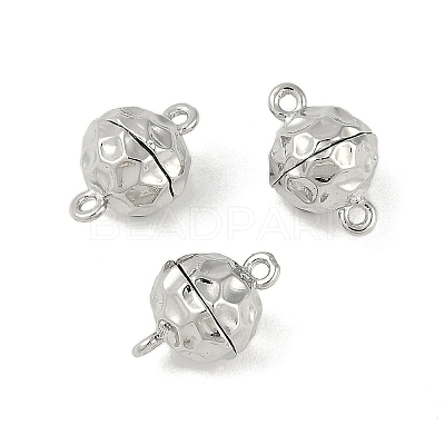 Brass Magnetic Clasps with Loops KK-C2918-N-1