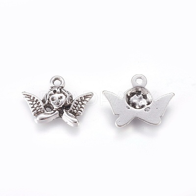 Tibetan Style Alloy Pendants TIBEP-R195-AS-LF-1