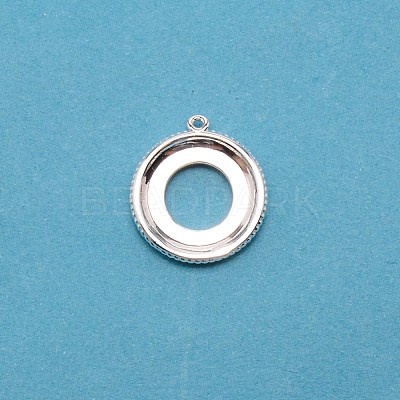 Brass Pendant Cabochon Settings KK-TAC0014-04A-S-1