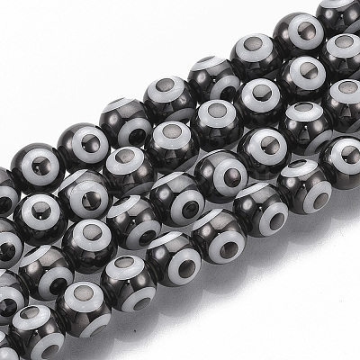 Electroplate Glass Beads Strands LS-EGLA-T012-02C-8MM-1