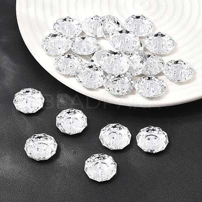 Acrylic Rhinestone Buttons BUTT-J003-01-1