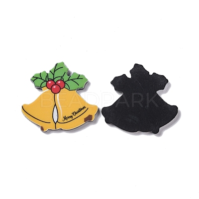 Christmas Style Printed Acrylic Cabochons LS-MACR-O045-01E-1