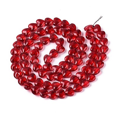 Baking Paint Transparent Glass Beads Strands DGLA-N021-01A-06-1