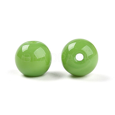 Opaque Solid Color Glass Beads LS-GLAA-N007-8mm-A11-1