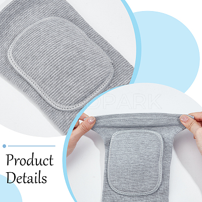 Sponge & Polyester Yoga Sports Knee Pads AJEW-WH20054-202A-01-1