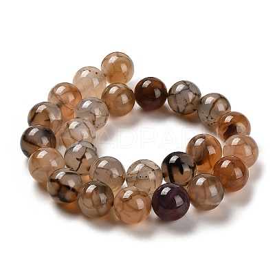 Natural Dragon Veins Agate Beads Strands G-H290-A01-01A-1