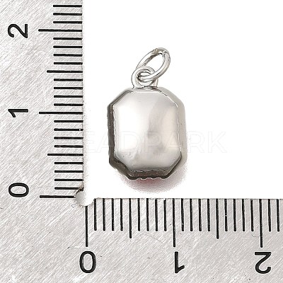 Brass Glass Pendants KK-N289-14P-05-1