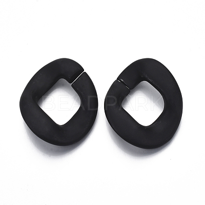 Spray Painted CCB Plastic Linking Rings CCB-R104-01C-01-1