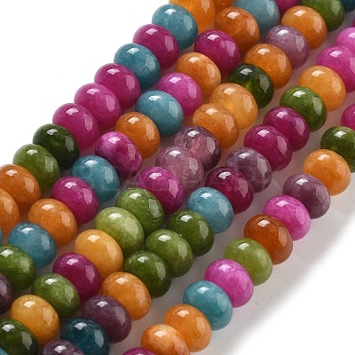 Natural White Jade Beads Strands G-E507-01O-1