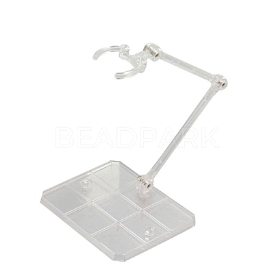Plastic Stand Base Action Figure Display Holder ODIS-WH0018-87B-1