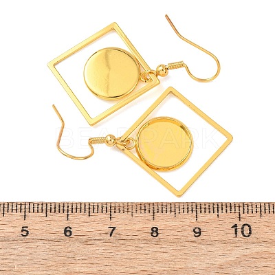 304 Stainless Steel Earring Cabochon Settings STAS-D267-01B-G-1