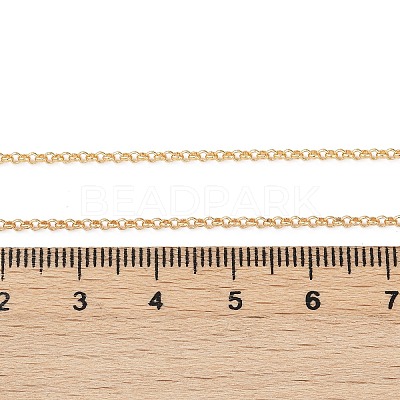 Long-Lasting Plated Brass Cable Chain Necklaces NJEW-K112-10G-NF-1