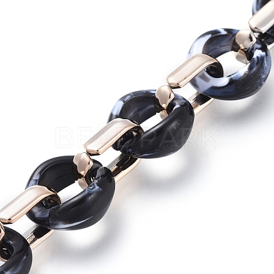 Transparent Acrylic Handmade Cable Chain AJEW-JB00547-06-1